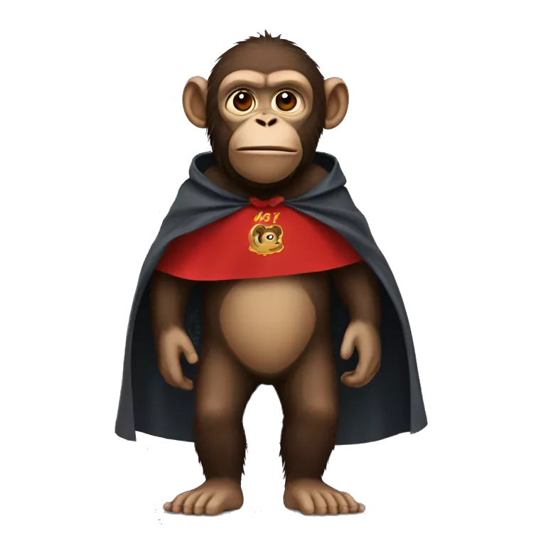 Ape with cape