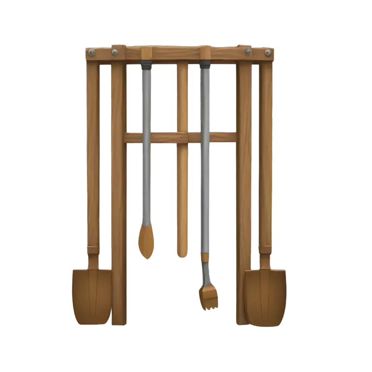 Antique lift with wooden rakes