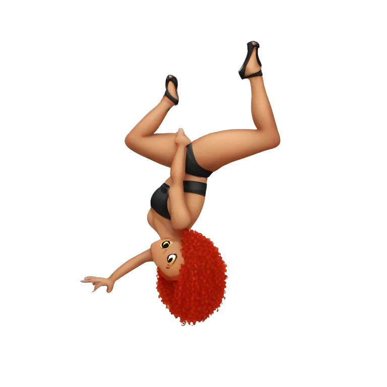 pole dancer red hair