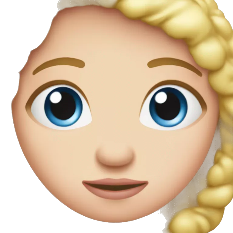 Gul emojie som blåser tygge gummi med øyene luket og har lyse rosa hjerter rundt seg.