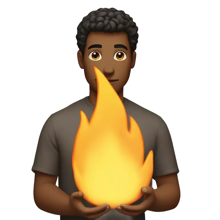 holds a flame c big flame