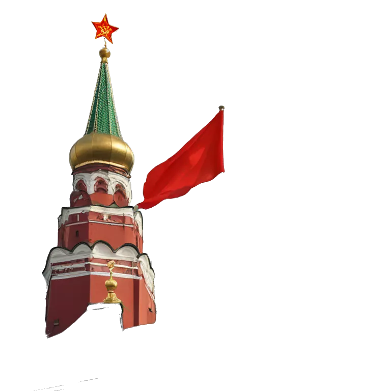 USSR Flag lowering in Moscow Kremlin