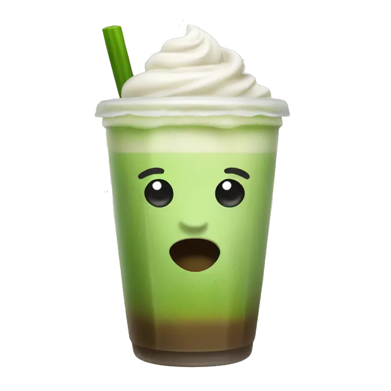 Iced matcha latte