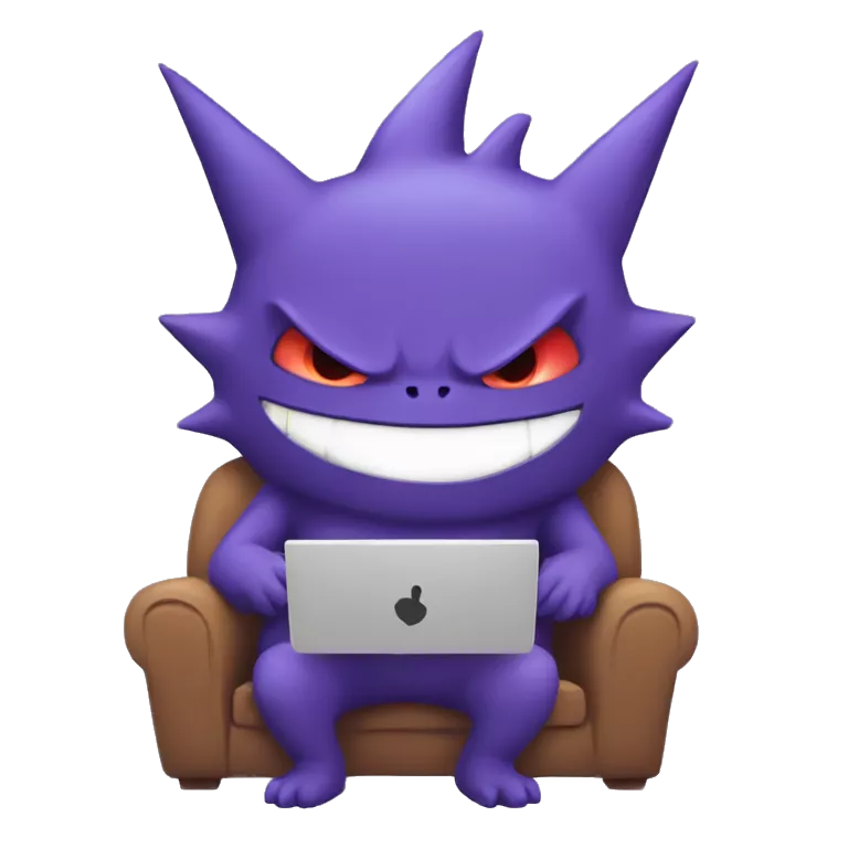 Gengar playing video games