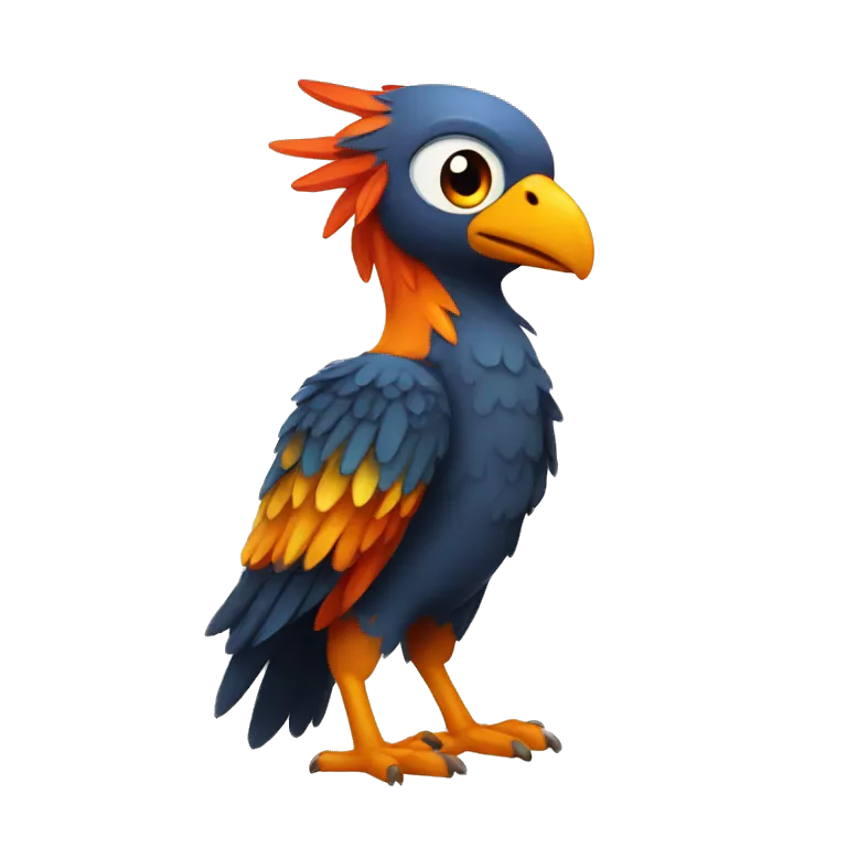 cute fenix bird