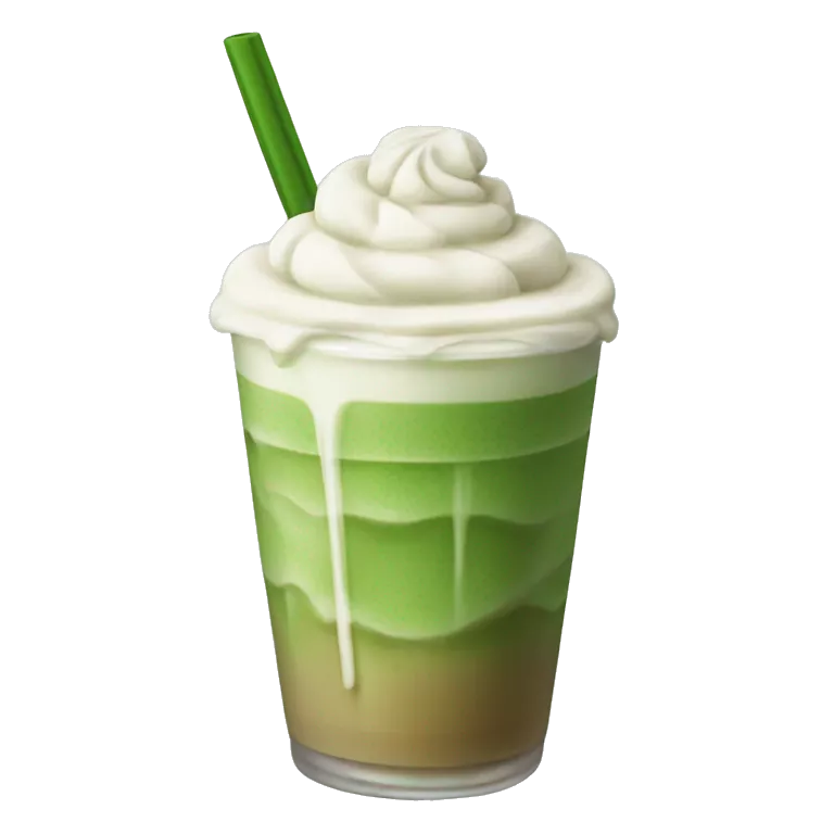 iced matcha latte with sweet cream cold foam
