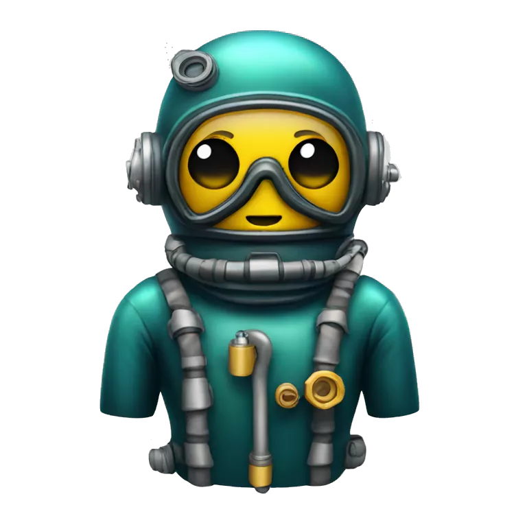 deep sea diver standing