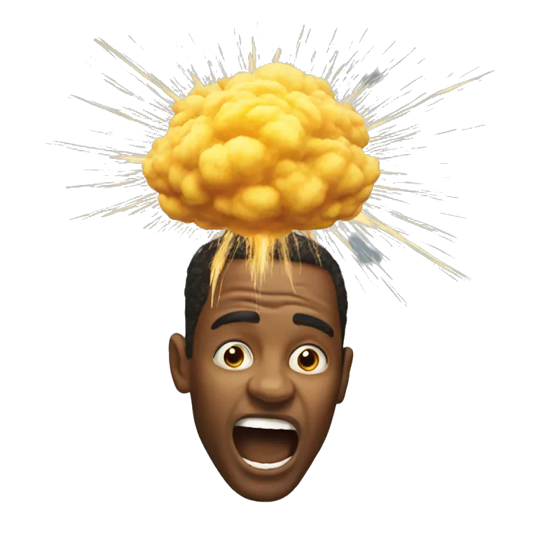 mind blowing emoji exploding head