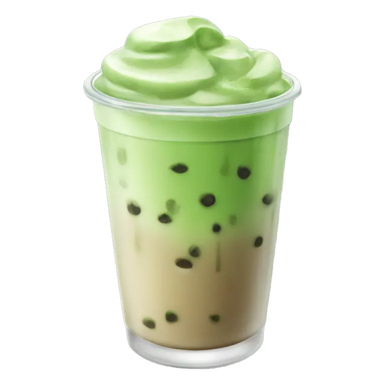 iced matcha latte no foam