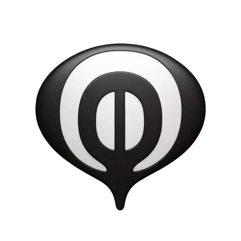A black oval with a bold white &quot;T&quot; symbol in the center, featuring a vertical line that splits into two curved arms at the top, and two inward-curving black shapes below the arms.  Refer tata company logo