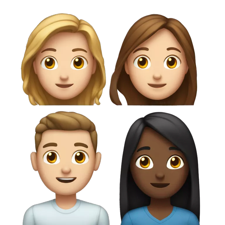 white mom with brown hair, white dad with black hair, teen girl with brown hair, teen boy with brown hair, and dog