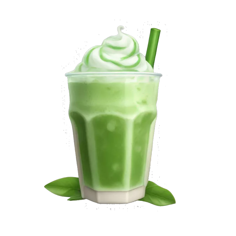 Iced matcha latte