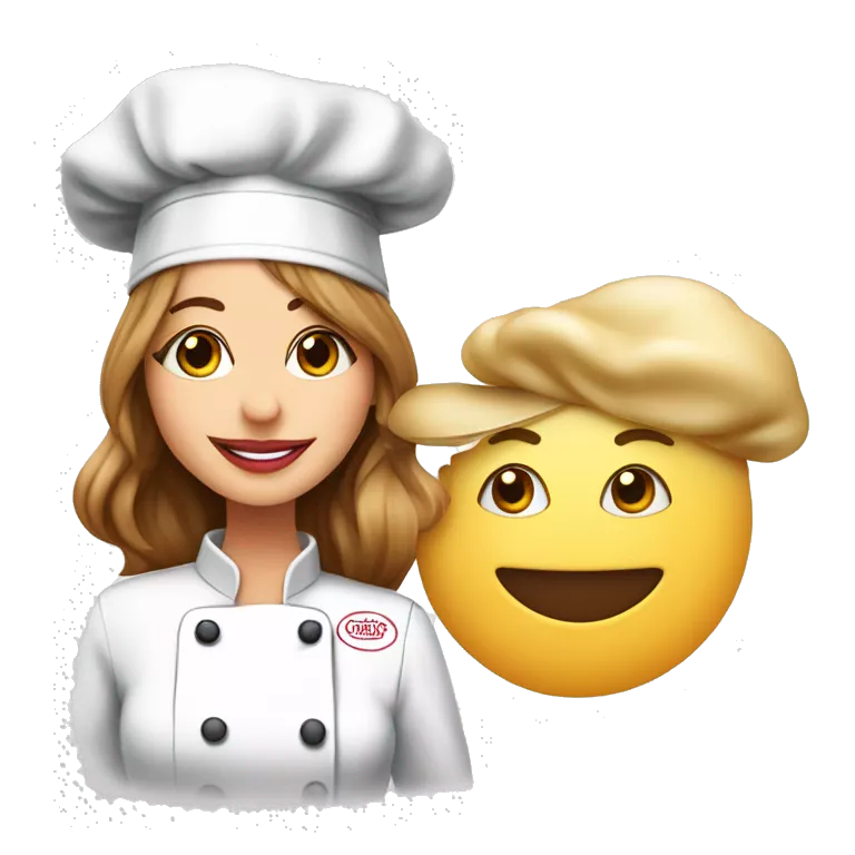 Giada de Laurentiis wearing a chef's hat with a chef's kiss emoji