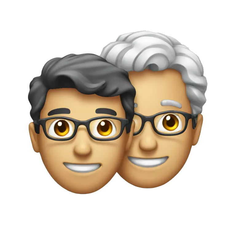 two scientists smiling