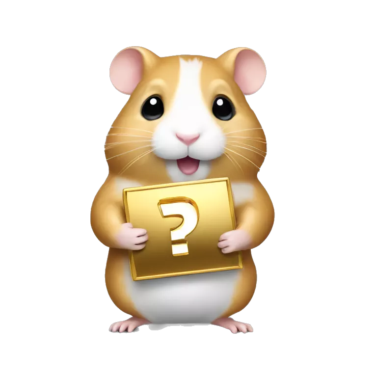 A hamster holding youtube gold play button award