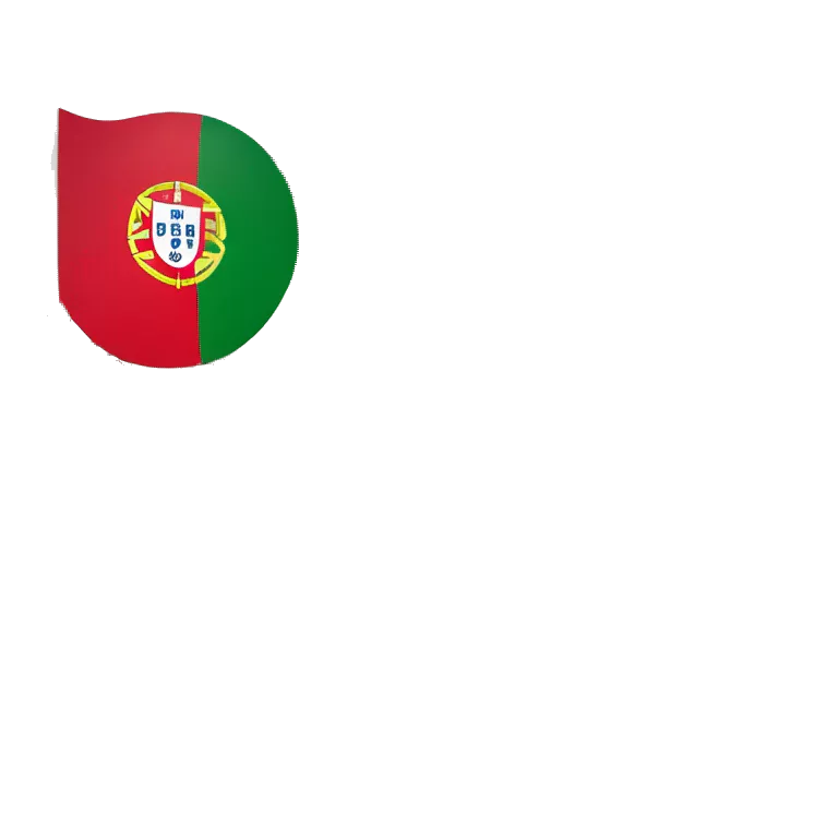 make a outline of portugal with the flag