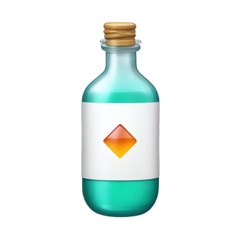 chemicals in bottle