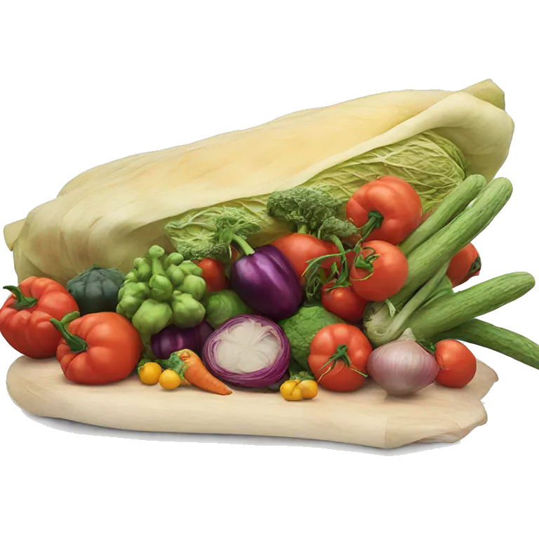 realistic vegetable still life