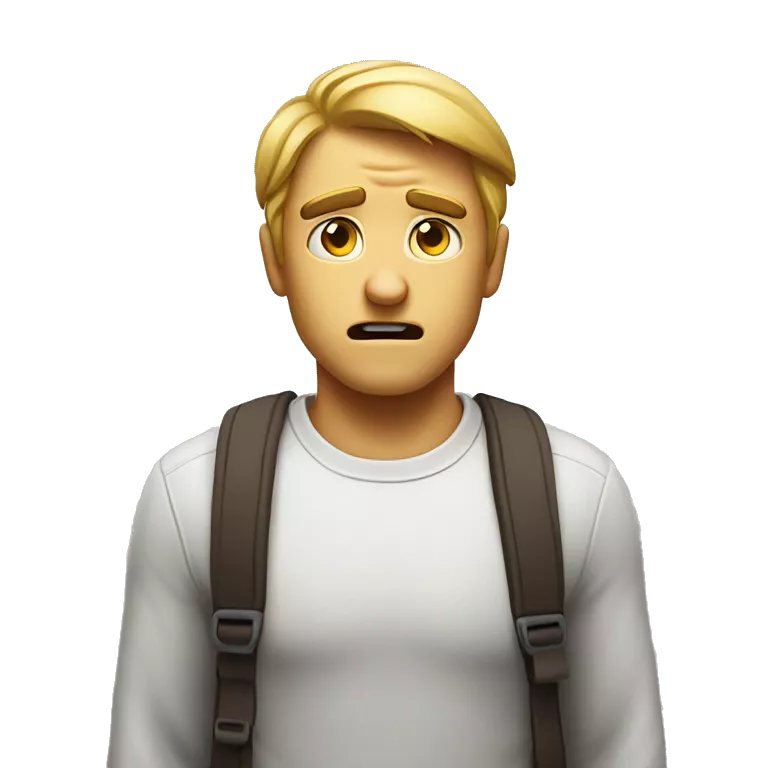 A face emoji showing an expression of disbelief (as if to say &quot;give me a break&quot;).
He's not supposed to get angry, just show that he doesn't even think to believe, and he wonders if anyone expected them to believe it.