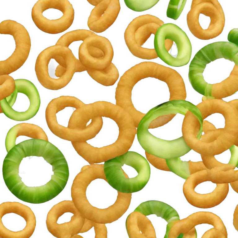sliced spring onion rings