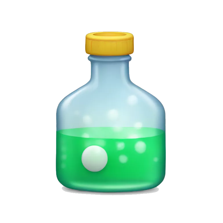 chemicals in bottle