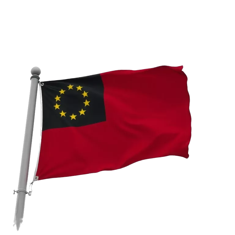 Red &amp; black flag rcb