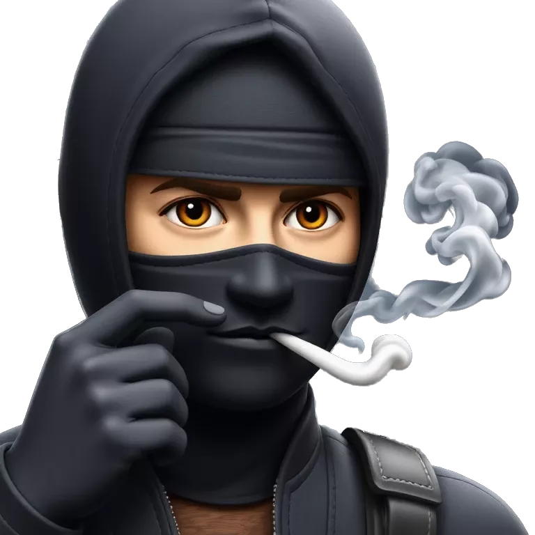 Ninja smoking