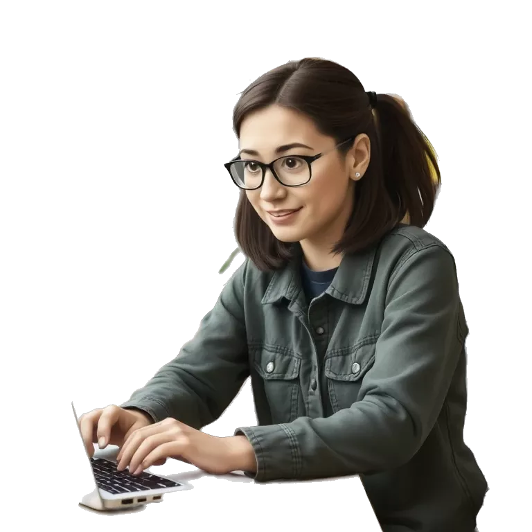 college student working on finals