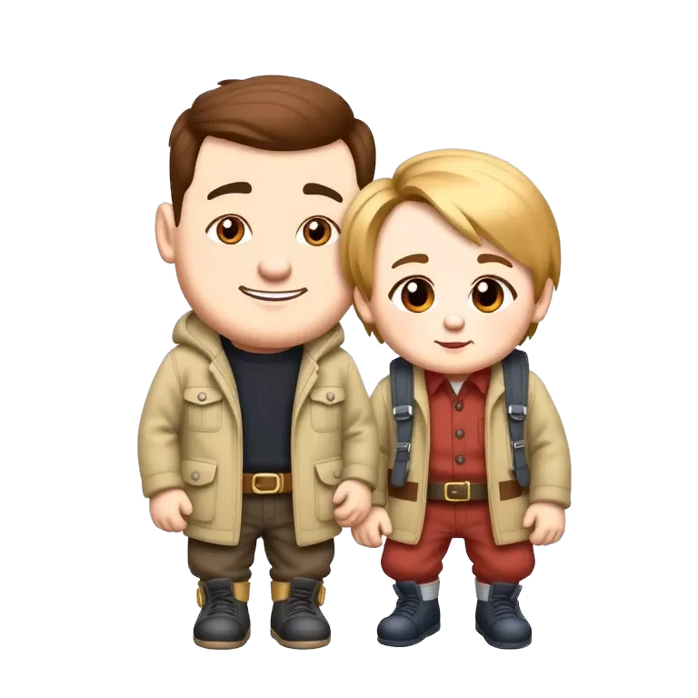 Couple emoji with two baby boys tiktokemojis