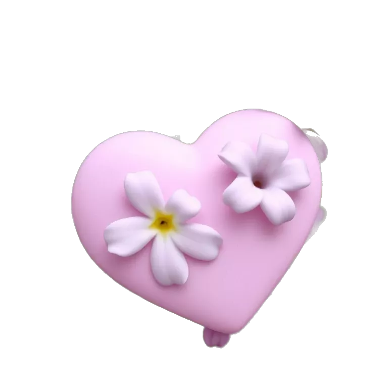 Lilac pink heart tiktokemojis