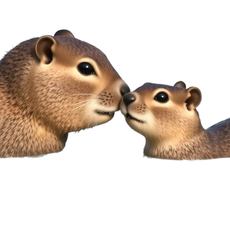 Beaver kiss tiktokemojis