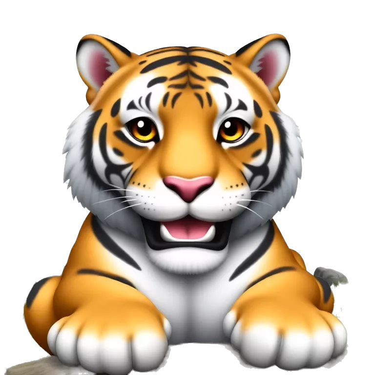 A TOK emoji of a tiger tiktokemojis