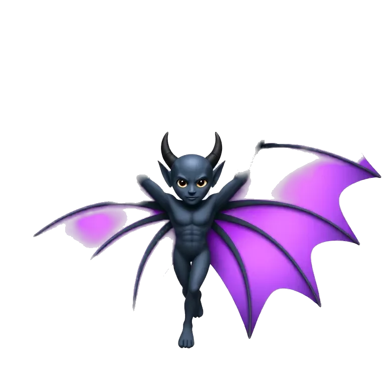 Purple devil wings tiktokemojis