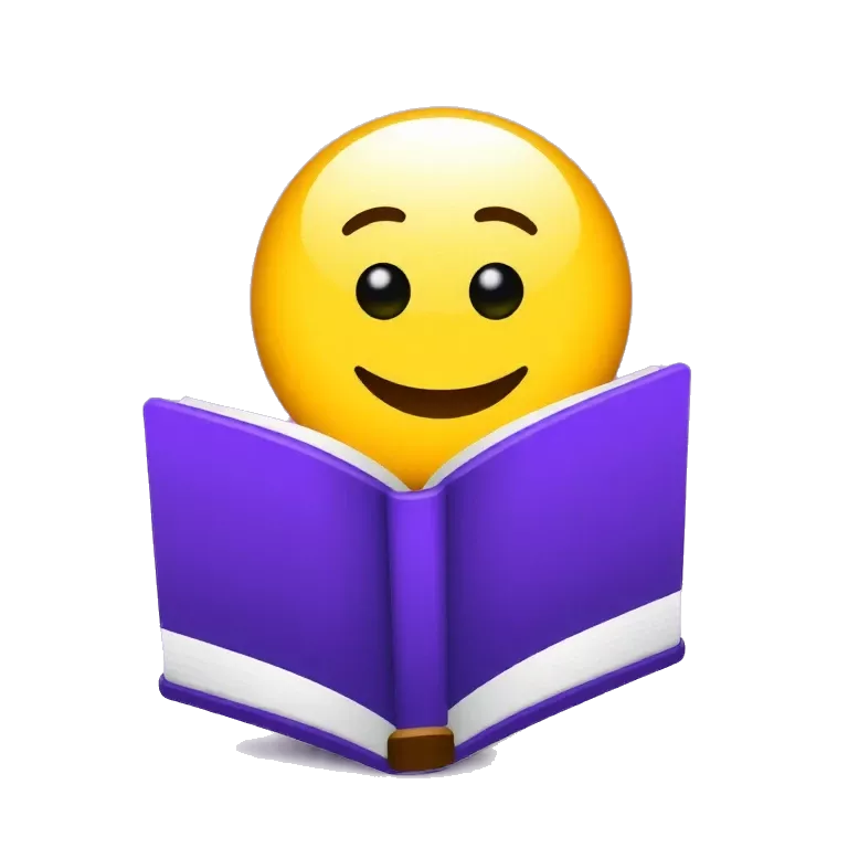 iOs open book emoji in purple tiktokemojis