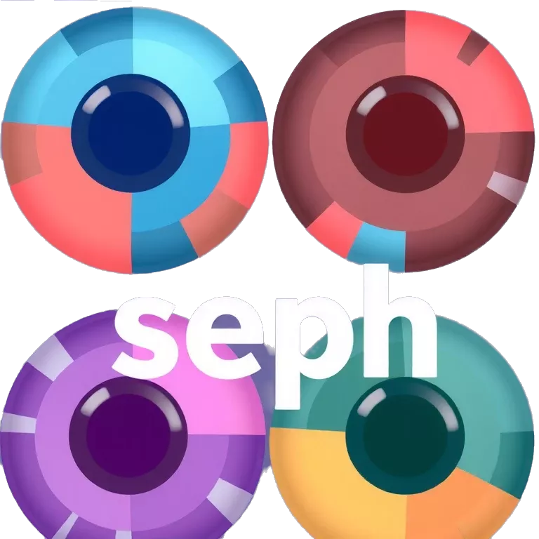 Name “seph” with a colorful background