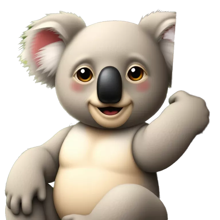 happy proud sad koala