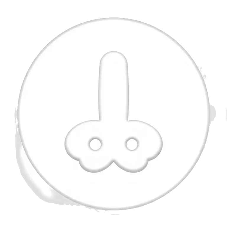 White circle with a white tick in it