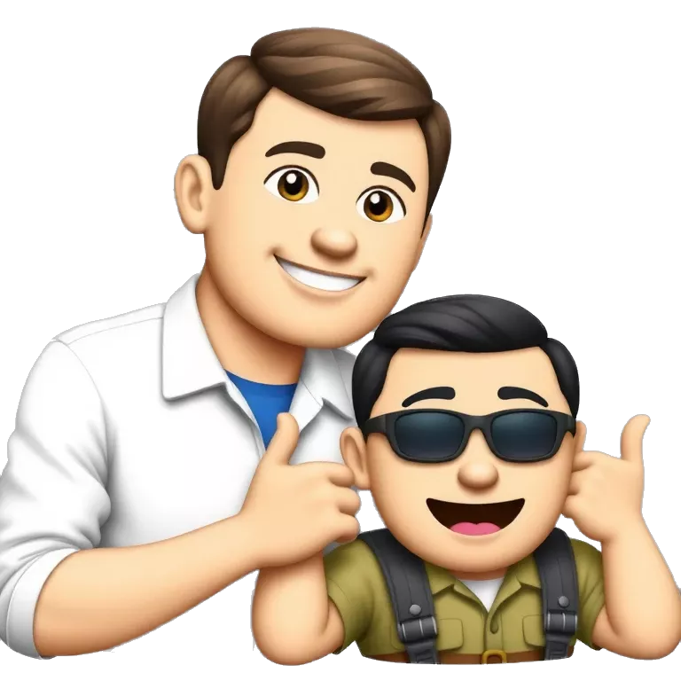 Emoji of me and Charlie