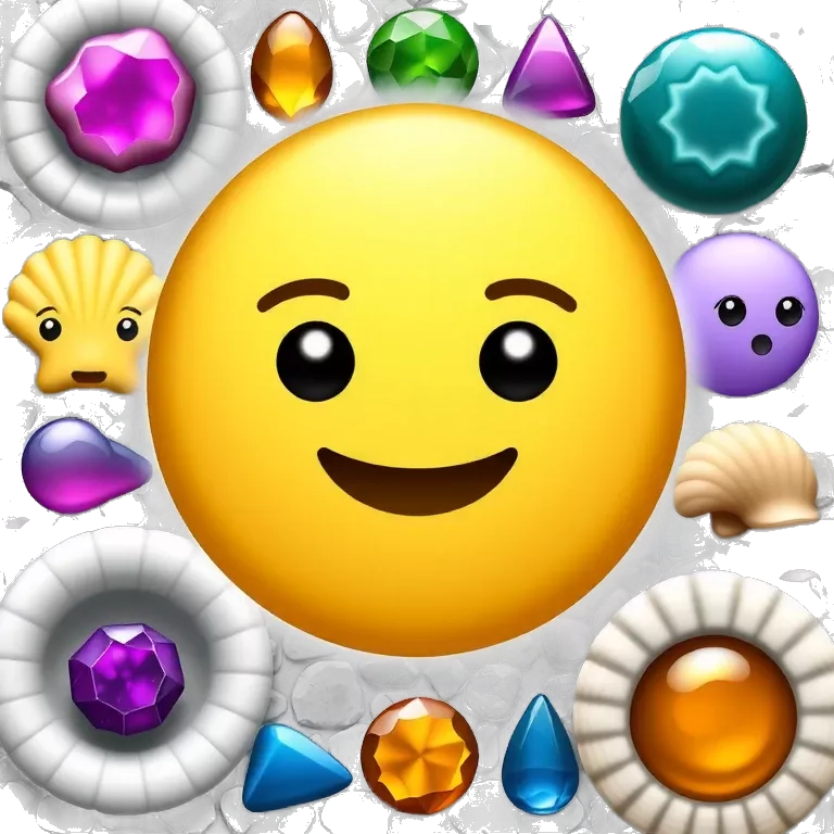 emoji using shells and gems